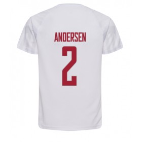 Goedkope Denemarken Joachim Andersen 2 Uitshirt World Cup 2022